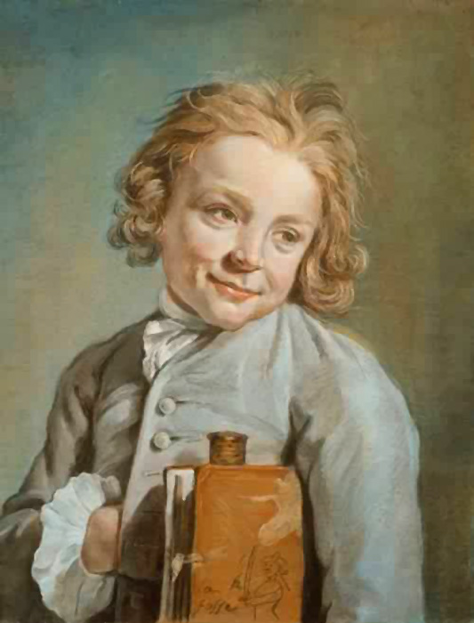 boy holding a portfolio